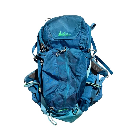 REI Handbags - Rei Co-op Traverse 48 Women's Hiking Trekking Backpack 48L Blue Green Size Small